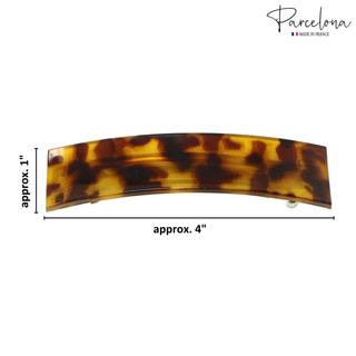 4" French Large Rectangular Barrette