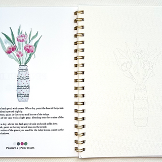 Flowers Watercolor Workbook