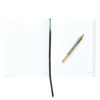 Block Floral Linen Journal