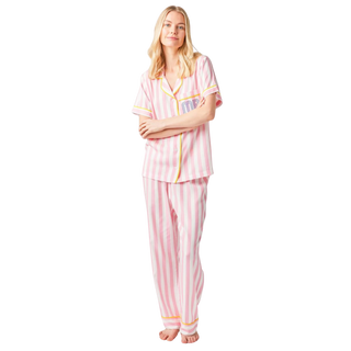 Retro Stripe Pajama Pants Set