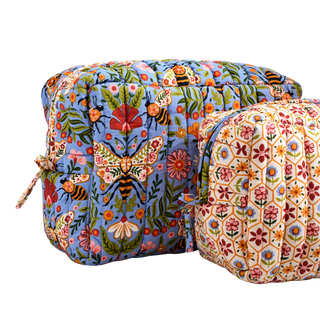 Oversized Pouch Duo in Bee Tapestry