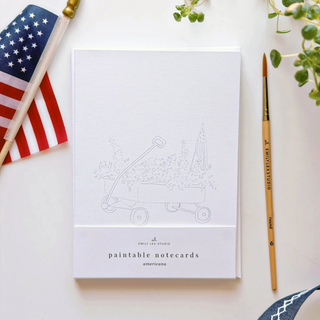 Americana Paintable Watercolor Notecard Set