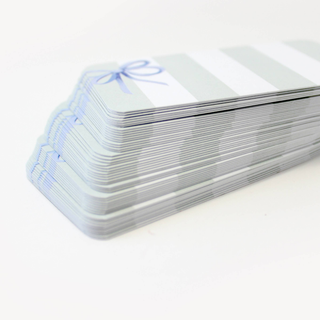 Blue Bow Stripes Pocket Notes