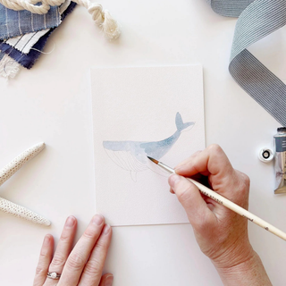 Seaside Paintable Watercolor Notecard Set