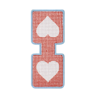 Needlepoint Heart Keychain Kit