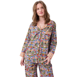 Long PJ Set in Bee Tapestry