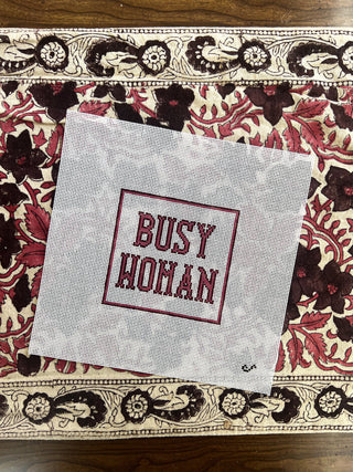 Busy Woman Needlepoint Canvas