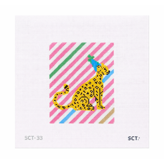 Party Cheetah Needlepoint Canvas