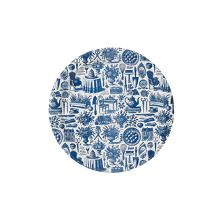 Martha's Garden Toile Dessert Paper Plates
