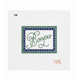 Bonjour Needlepoint Canvas