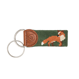 Fox Needlepoint Keychain