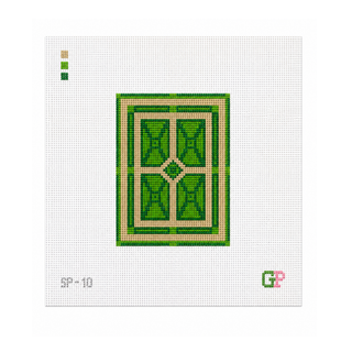 Formal English Garden Needlepoint Canvas