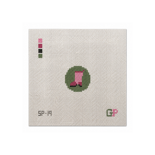 Mini Garden Boot Needlepoint Canvas