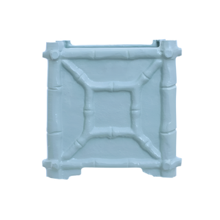 Small Corn Flower Blue Bamboo Box Planter