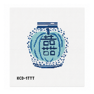 Pumpkin Jar Needlepoint Canvas