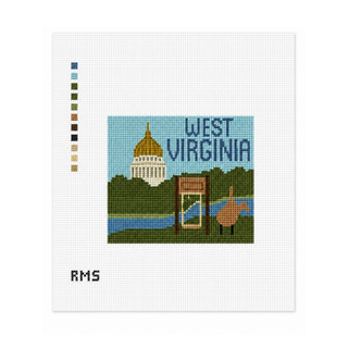 Charleston WV Landscape Needlepoint Canvas