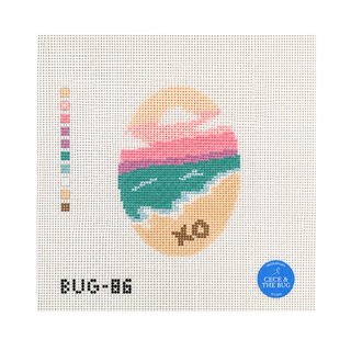 Love on the Beach Needlepoint Canvas