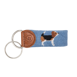 Beagle Needlepoint Keychain