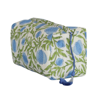 Pomegranate Blue Cosmetic Bag