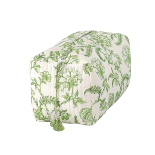 Lilibet Green Cosmetic Bag
