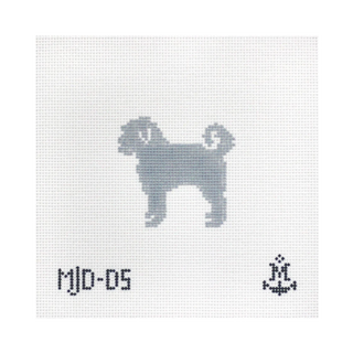 Golden Doodle Silhouette Needlepoint Canvas