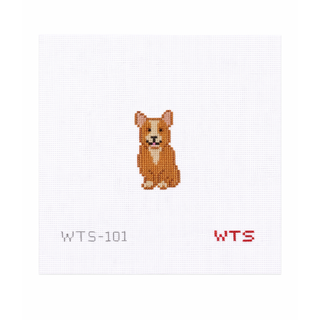 Mini Corgi Needlepoint Canvas