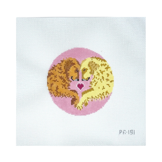 Puppy Love Needlepoint Canvas