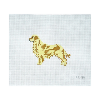 Golden Retriever Needlepoint Canvas