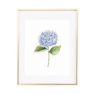 Hydrangea Watercolor Wall Art Print