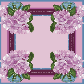 Pink Hydrangea Mahjong Mat