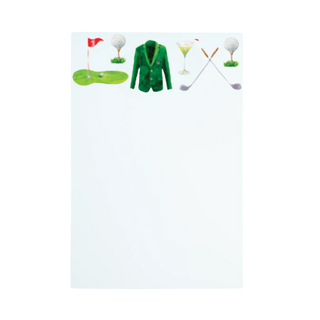 Golf & Cocktails Patterned Notepad