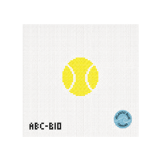 Mini Tennis Ball Needlepoint Canvas