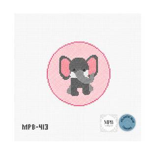 Baby Elephant Needlepoint Canvas