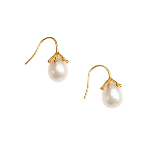 Organic Bloom Baroque Pearl Drop Earrings