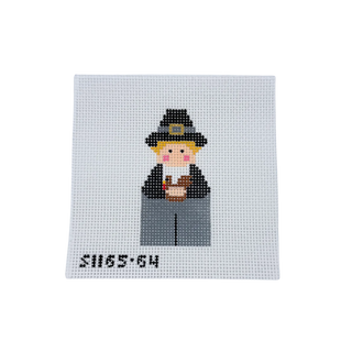 Pilgrim Boy Angel Needlepoint Canvas