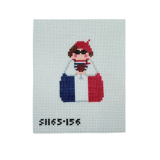 Parisian Angel Needlepoint Canvas