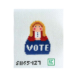 VOTE Angel Needlepoint Canvas