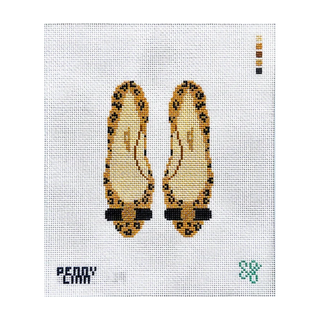 Animal Print Ferragamos Needlepoint Canvas