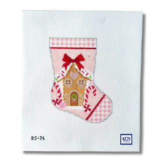 Gingerbread Magic Ornament Sized Stocking Needlepoint Canvas