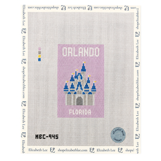 Orlando Travel Book Needlepoint Canvas