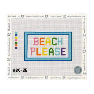 Beach Please Needlepoint Canvas