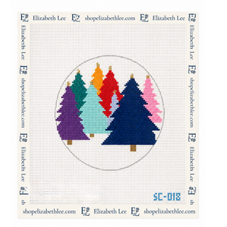 Colorful Forest Needlepoint Canvas