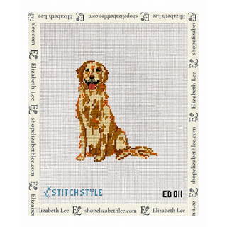 Golden Retriever Needlepoint Canvas