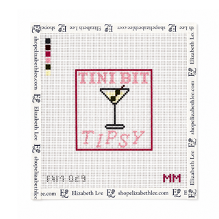 Tini Bit Tipsy Needlepoint Canvas