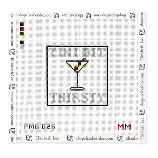 Tini Bit Thirsty Needlepoint Canvas