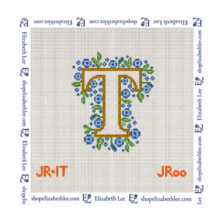 Alphabet T Needlepoint Canvas