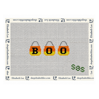 Candy Corn BOO Needlepoint Canvas