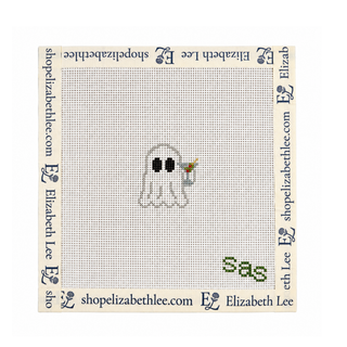 Mini BOO-tini Ghost Needlepoint Canvas