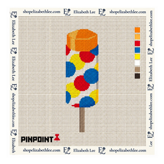 Orange Sherbet Push-Up Needlepoint Canvas