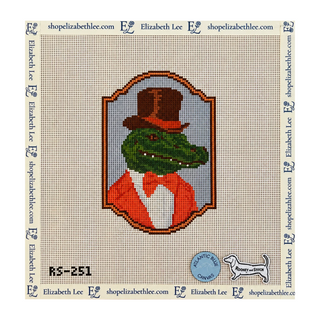 Mr. Croc Needlepoint Canvas